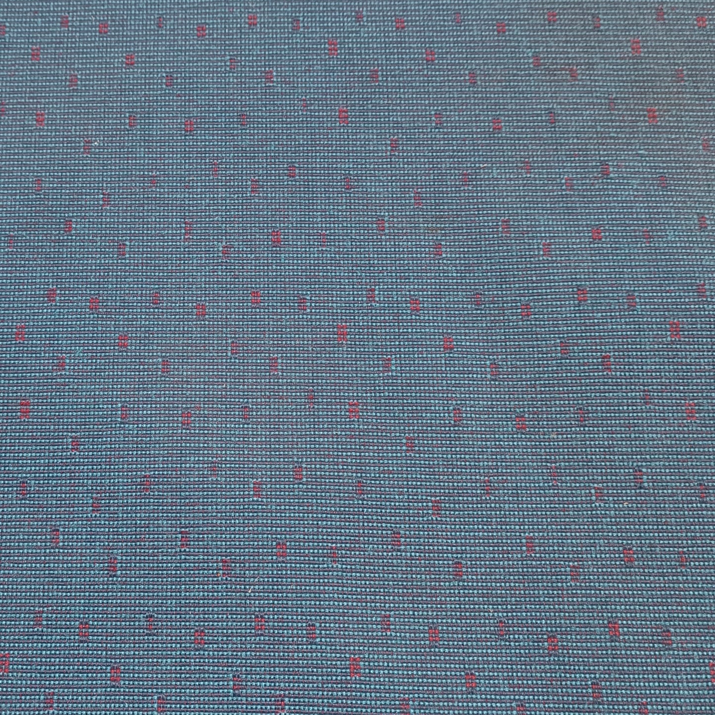Teal/Red Dot Material 10m Length