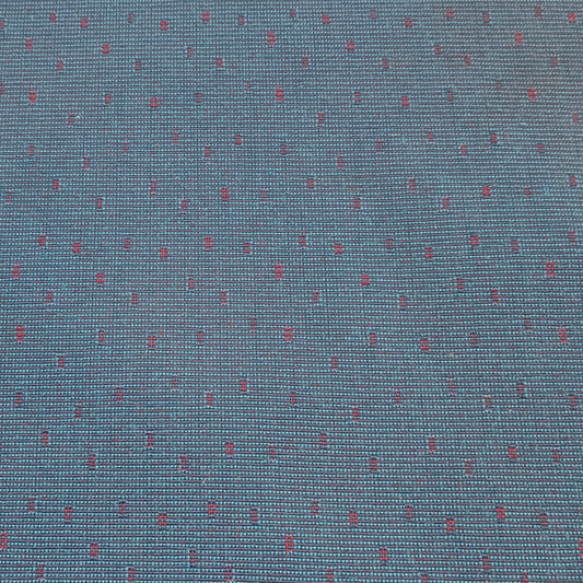 Teal/Red Dot Material 10m Length